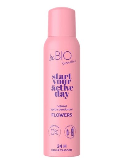 BeBio Ewa Chodakowska Start Your Active Day naturalny dezodorant w sprayu Flowers 125ml