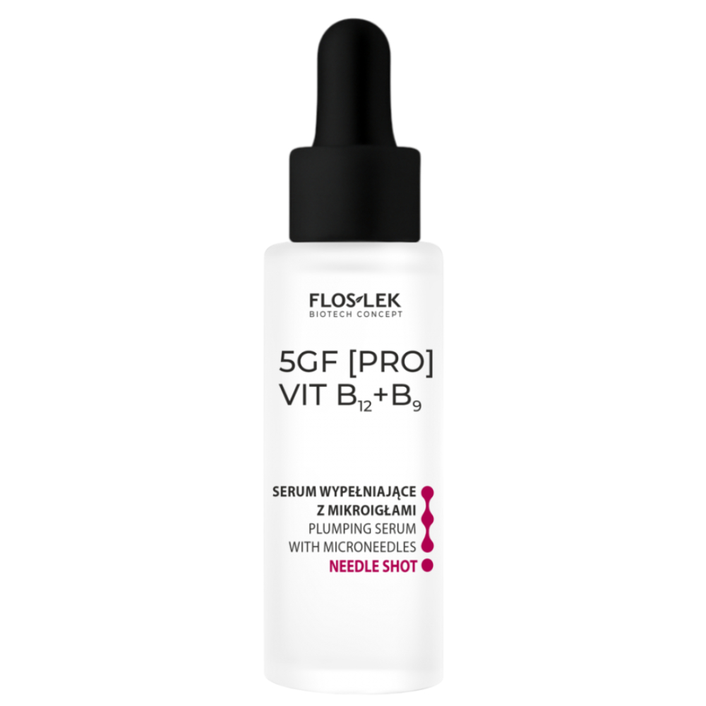 Floslek Floslek 5GF [PRO] VIT B12+B9 serum auffüllend z mit Mikronadeln Needle Shot 30ml — Inhaltsstoffe und Bewertung