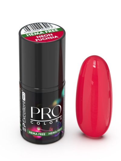Excellent PRO Pro Colors Hema Free lakier hybrydowy 50 Neon Fuchsia 7g