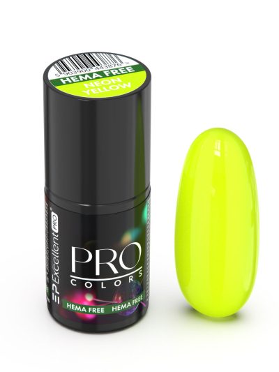 Excellent PRO Pro Colors Hema Free lakier hybrydowy 26 Neon Yellow 7g