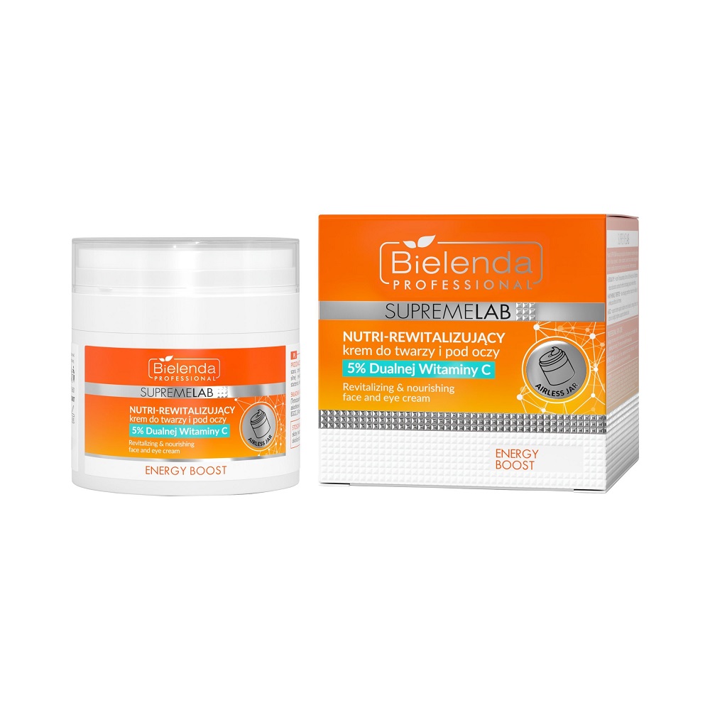 Bielenda Bielenda Professional SupremeLab Energy Boost nutri-rewitalizujący krem do twarzy i pod oczy 5% podwójnej witaminy C 40ml
