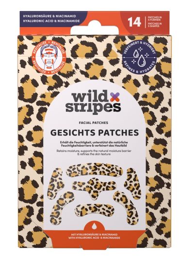 Wild Stripes Facial Patches plastry hydrokoloidowe z kwasem hialuronowym i niacynamidem Leo 14szt.