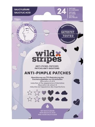 Wild Stripes Anti-Pimple Patches plastry na wypryski z kwasem salicylowym 24szt.