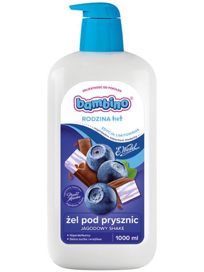 Bambino Rodzina & Wedel żel pod prysznic Jagodowy Shake 1000ml