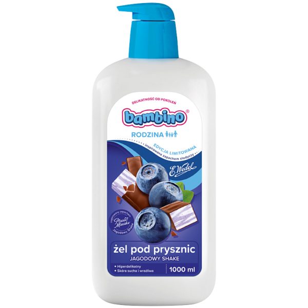 Bambino Rodzina & Wedel żel pod prysznic Jagodowy Shake 1000ml