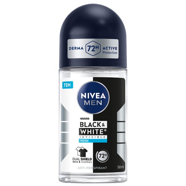 Nivea Black&White Invisible Fresh Man antyperspirant w kulce 50ml