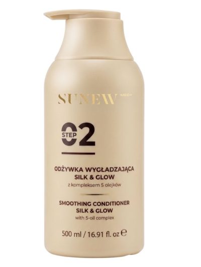 SunewMed+ Silk & Glow odżywka wygładzająca z kompleksem 5 olejków 500ml