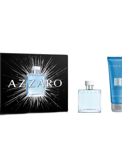 Azzaro Chrome zestaw woda toaletowa spray 50ml + żel pod prysznic 75ml