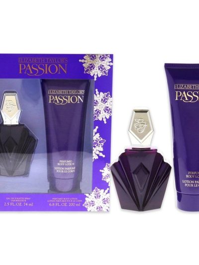 Elizabeth Taylor Passion zestaw woda toaletowa spray 74ml + balsam do ciała 200ml