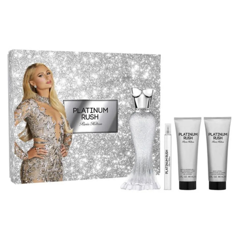 paris hilton platinum rush woda perfumowana 100 ml   zestaw  