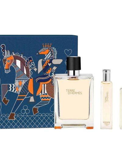 Terre D'Hermes zestaw woda toaletowa spray 100ml + woda toaletowa spray 15ml + balsam po goleniu 40ml