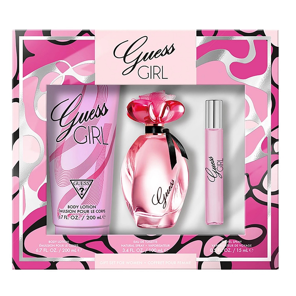 guess guess girl woda toaletowa 100 ml   zestaw  