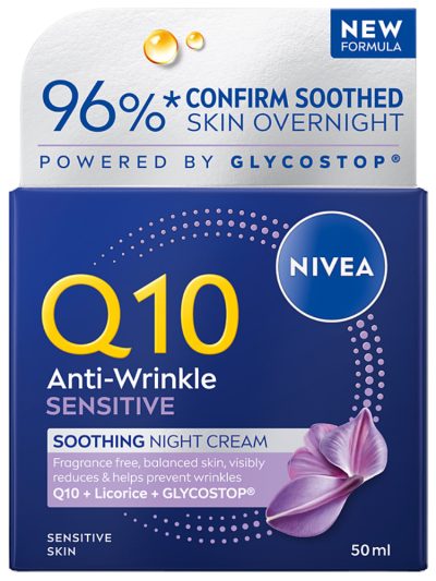 Nivea Q10 Anti Wrinkle Sensitive Revitalising Night Cream krem do twarzy 50ml