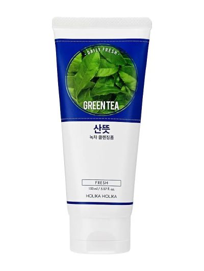 HOLIKA HOLIKA Daily Fresh Green Tea Cleansing Foam pianka oczyszczająca z ekstraktem z zielonej herbaty 150ml