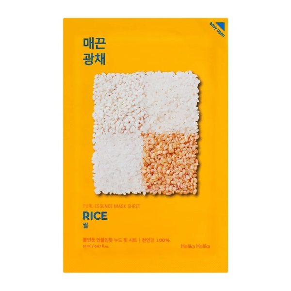 HOLIKA HOLIKA Pure Essence Mask Sheet Rice regenerująca maseczka z ekstraktem z ryżu 20ml