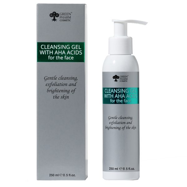 Green Pharm Cosmetic Żel do mycia twarzy z kwasami AHA 250ml