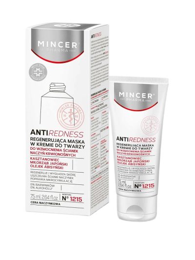 Mincer Pharma AntiRedness regenerująca maska w kremie do twarzy No.1215 75ml