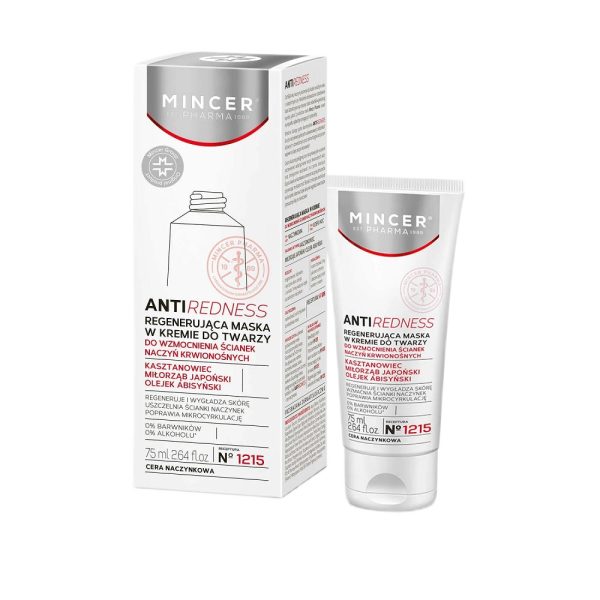 Mincer Pharma AntiRedness regenerująca maska w kremie do twarzy No.1215 75ml