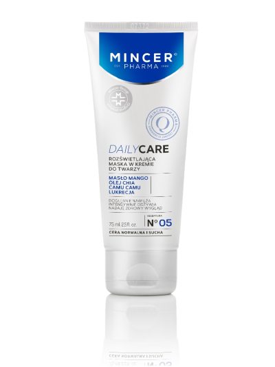 Mincer Pharma DailyCare rozświetlająca maska w kremie do twarzy No.05 75ml