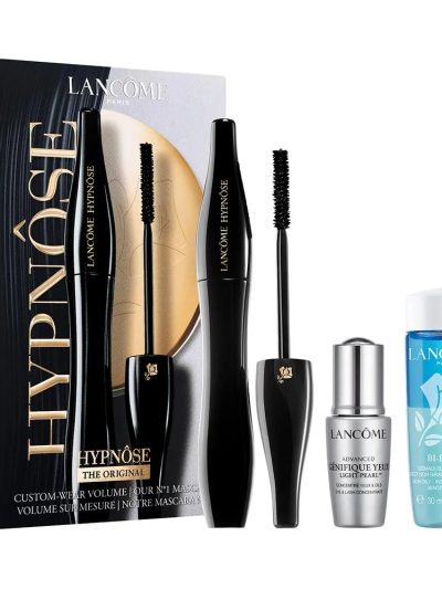 Lancome Hypnose Mascara Gift Set zestaw tusz do rzęs 01 Noir Hypnotic 6.2ml + płyn do demakijażu oczu 30ml + serum pod oczy 5ml