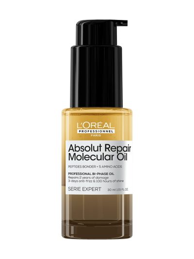 L'Oreal Professionnel Serie Expert Absolut Repair Molecular mini dwufazowy olejek odbudowujący 30ml
