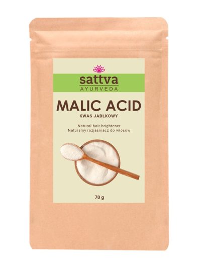 Sattva Naturalny rozjaśniacz do włosów Malic Acid kwas jabłkowy 70g