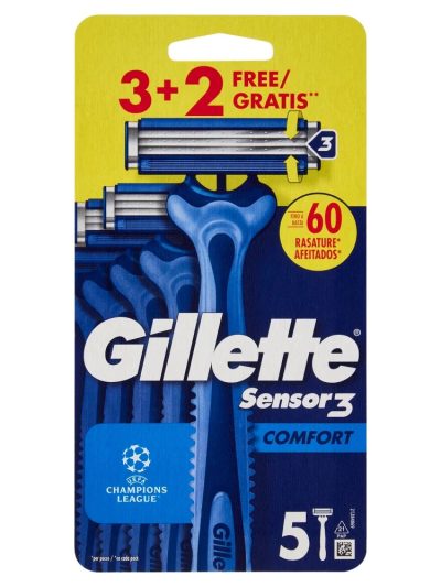 Gillette Sensor3 Comfort jednorazowe maszynki do golenia 5szt