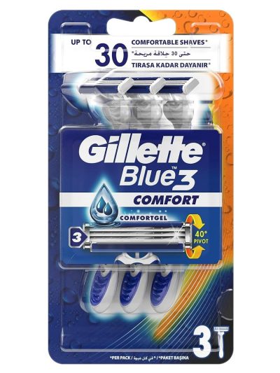 Gillette Blue3 Comfort jednorazowe maszynki do golenia dla mężczyzn 3szt
