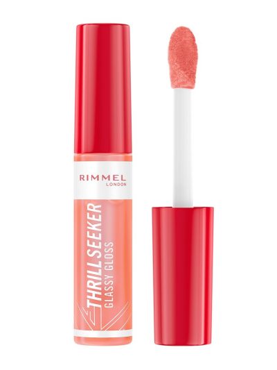 Rimmel Thrill Seeker Glassy Gloss błyszczyk do ust 250 Peachy Vibes 10ml
