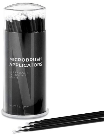 Nanolash Microbrush Applicators bezwłókienkowe aplikatory do rzęs 2.5mm 100szt.