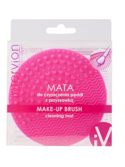 Inter Vion Make-Up Brush Cleaning Mat mata do czyszczenia pędzli z przyssawką