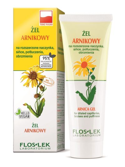 Floslek Żel arnikowy na rozszerzone naczynka sińce potłuczenia obrzmienia 50ml