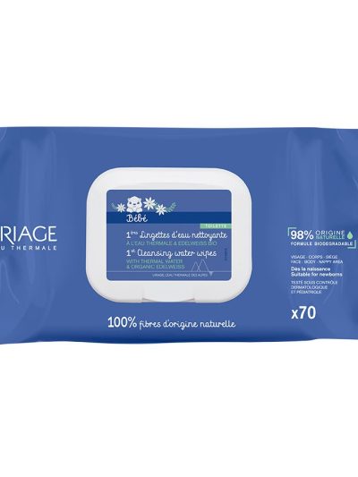 URIAGE Bebe 1st Cleansing Water Wipes chusteczki pielęgnacyjne dla dzieci 70szt