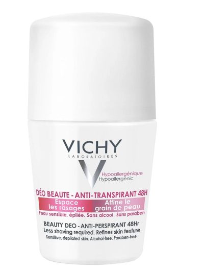 Vichy Beauty Deodorant 48H dezodorant w kulce opóźniający odrost włosków 50ml