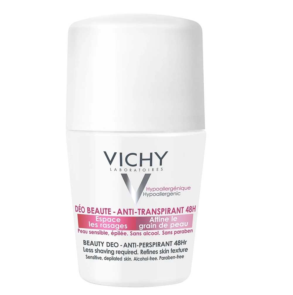 Vichy Vichy Beauty Deodorant 48H dezodorant w kulce opóźniający odrost włosków 50ml