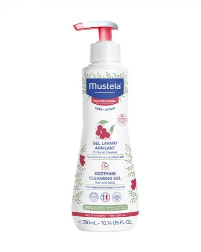 Mustela Soothing Cleansing Gel łagodzący żel do mycia dla dzieci i niemowląt  300ml