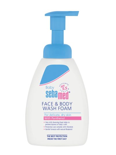 Sebamed Baby Face & Body Wash Foam pianka do mycia twarzy i ciała dla dzieci 400ml