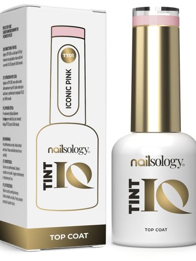 Clavier Nailsology Tint IQ Top Coat top hybrydowy TT01 Iconic Pink 8ml