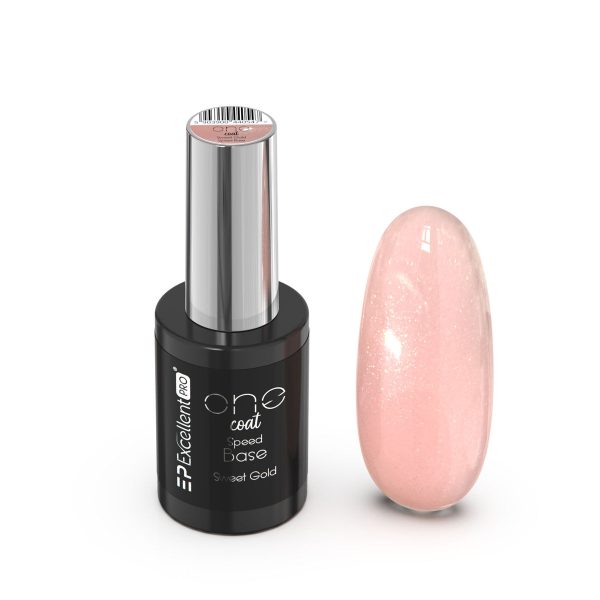 Excellent PRO One Coat Speed Base kryjąca baza hybrydowa Sweet Gold 11g