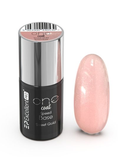 Excellent PRO One Coat Speed Base kryjąca baza hybrydowa Sweet Gold 7g