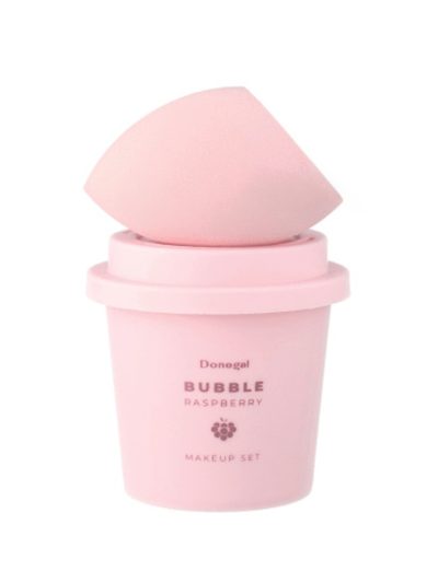 Donegal Bubble Raspberry gąbka do makijażu + etui 4367
