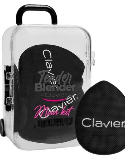 Clavier Tender Blender Mua Kit zestaw mini gąbek do makijażu w walizeczce Black 6szt.