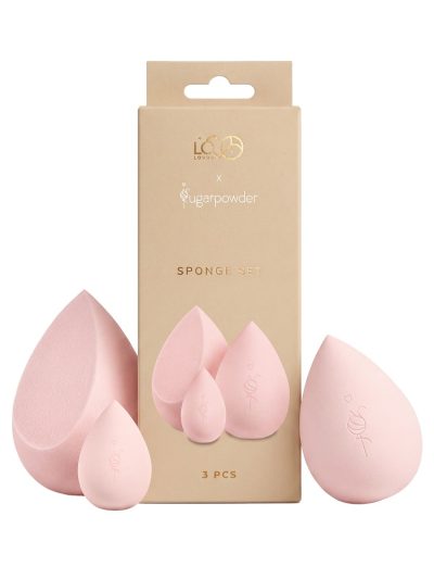 LOVRO Lovro x SugarPowder Sponge Set zestaw 3 gąbeczek do makijażu
