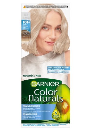 Garnier Color Naturals odżywcza farba do włosów 101+ Lodowy Platynowy Blond