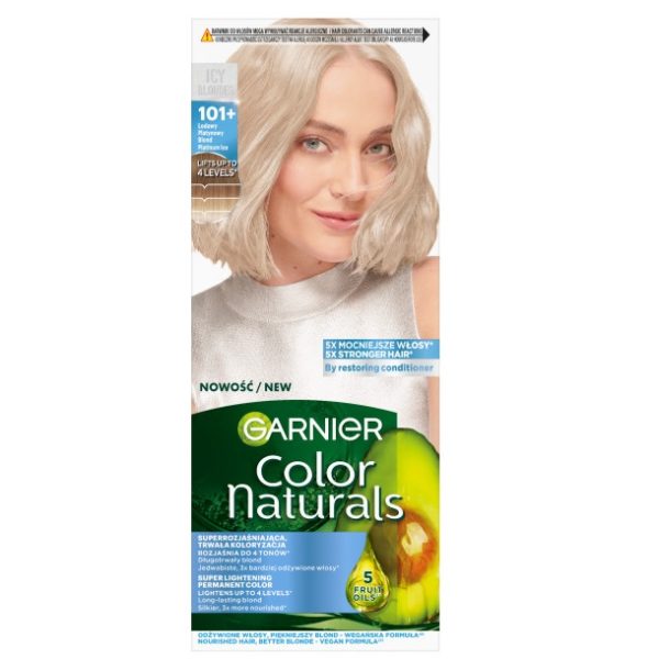 Garnier Color Naturals odżywcza farba do włosów 101+ Lodowy Platynowy Blond