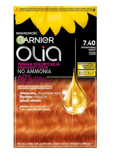 Garnier Olia farba do włosów 7.40 Intensywna Miedź