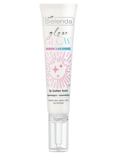 Bielenda Glaze & Glow Lip Butter Balm regenerująco-rozświetlający balsam do ust Rose Pearl 10g