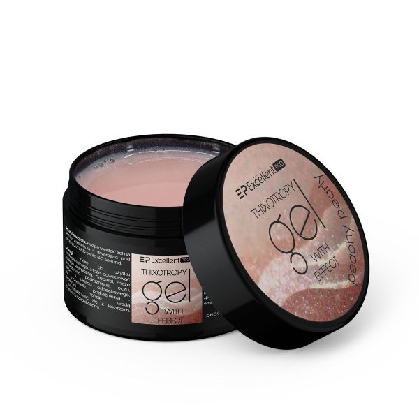 Excellent PRO Thixotropy Gel With Effect żel budujący Peachy Pearly 15g