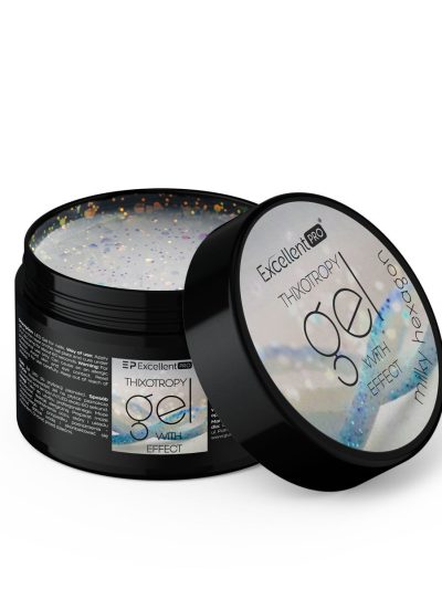 Excellent PRO Thixotropy Gel With Effect żel budujący Milky Hexagon 15g