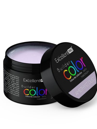 Excellent PRO Builder Color With Thixotropy żel budujący Amethyst Dust 15g